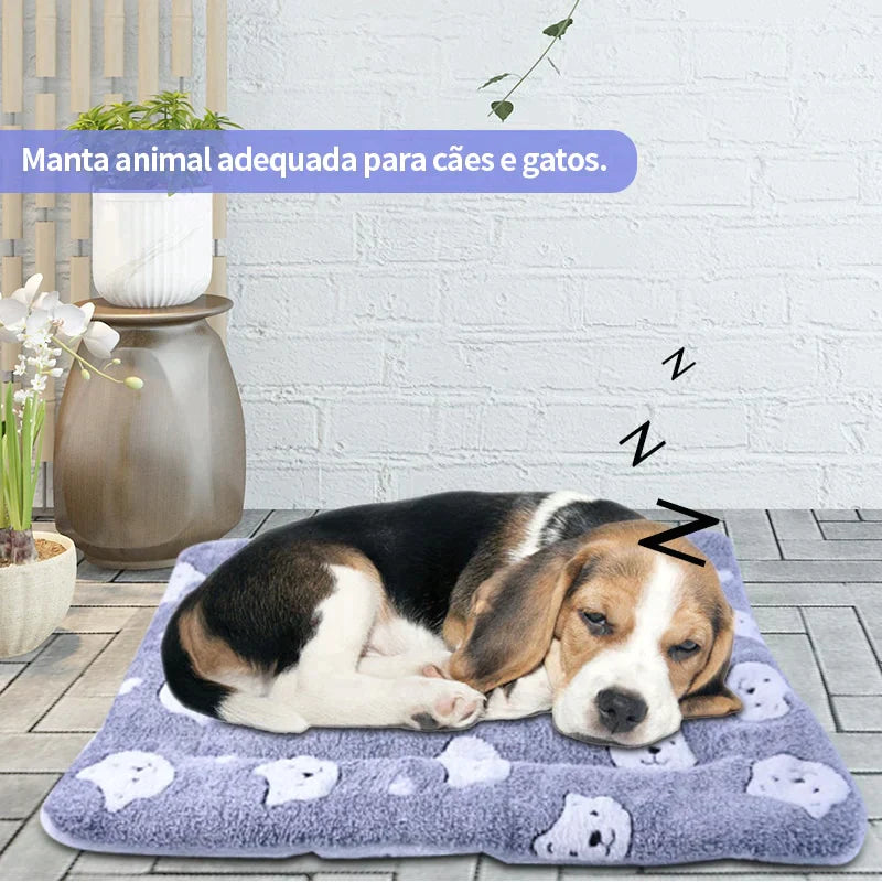 Cobertor peludo - serve como caminha para seu pet - Inspira Magazine