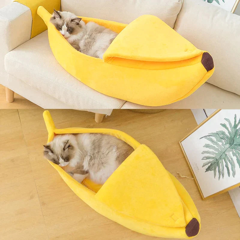 Cama banana para pets - Inspira Magazine