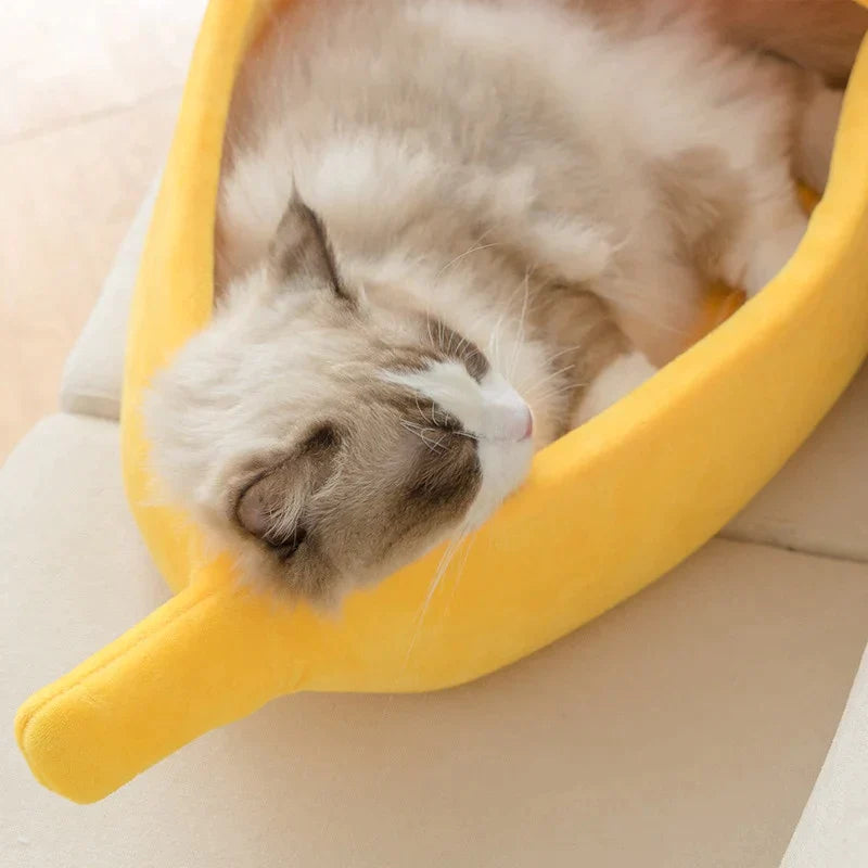 Cama banana para pets - Inspira Magazine