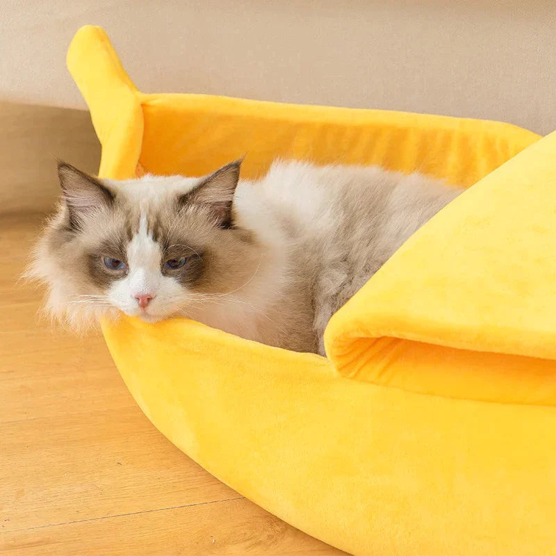 Cama banana para pets - Inspira Magazine